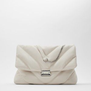 Zara. QUILTED MAXI CROSSBODY BAG
